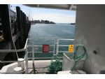 Port side upper deck stern detail.